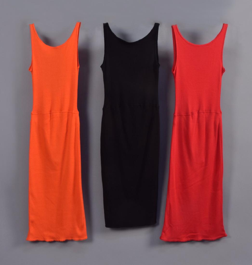 THREE PATRICK KELLY JERSEY TANK DRESSES, 1980s (1 of 3)