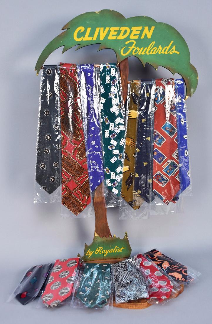 FOURTEEN DEADSTOCK BUB NOVELTY PRINT SILK TIES, c. 1994 (1 of 2)