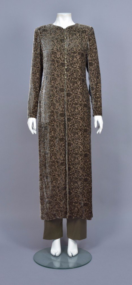 OSCAR de la RENTA VOIDED VELVET TROUSER ENSEMBLE, 1980s (1 of 5)