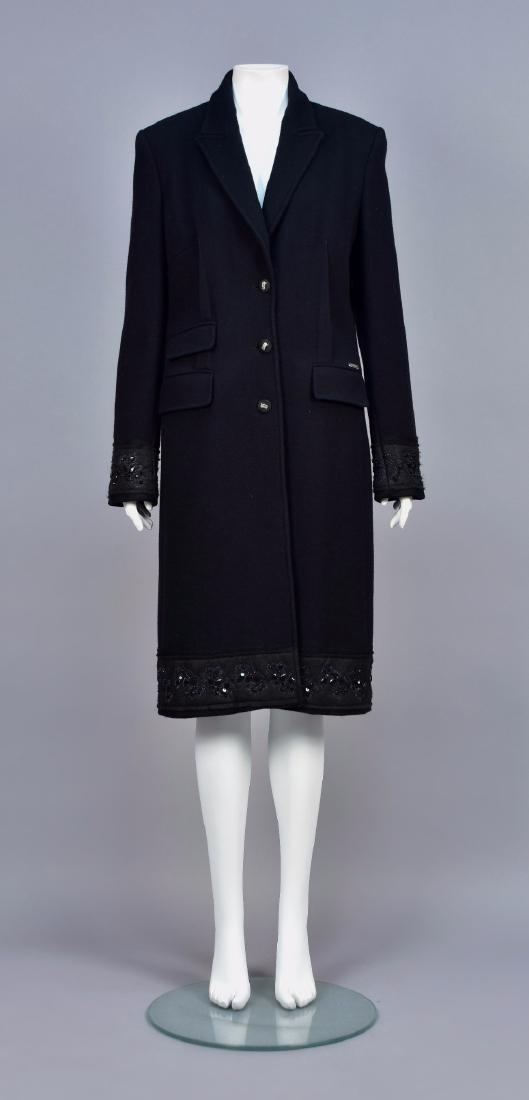JOHN GALLIANO COAT with BEADED CUFF and HEM (1 of 5)