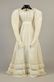 WHITE COTTON DRESS with BRODERIE ANGLAISE , 1820