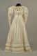 WHITE COTTON DRESS with BRODERIE ANGLAISE , 1820 - 2