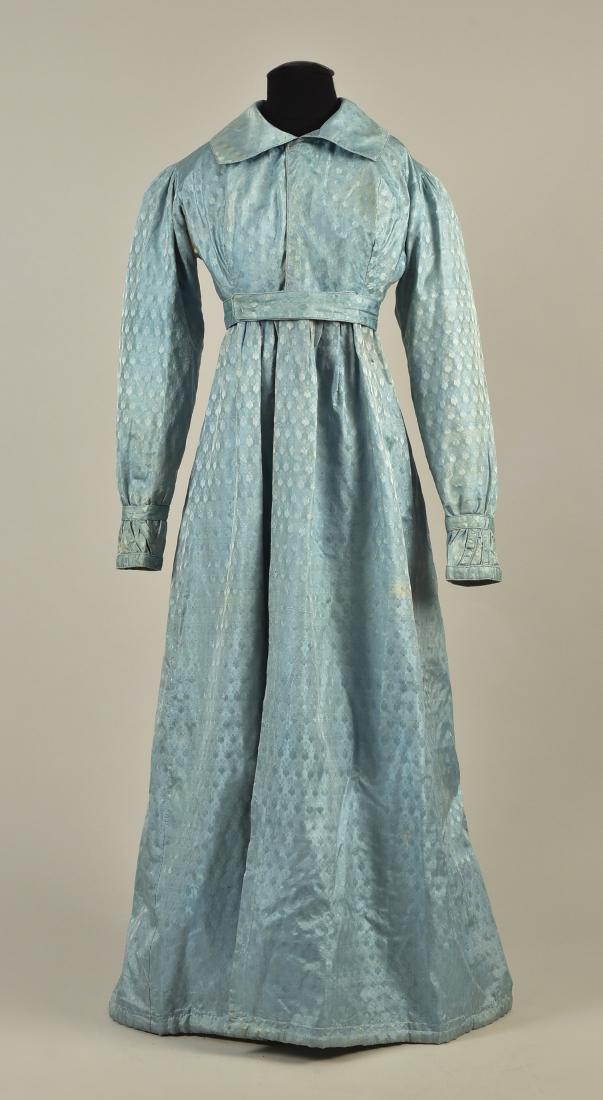 FRENCH FIGURED SILK PELISSE, c. 1825 (1 of 4)