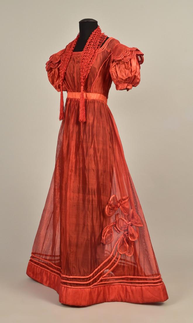 FRENCH GAUZE GOWN with TIPPET, 1828 (1 of 6)