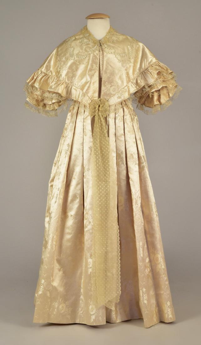 LADY JANE ERSKINE'S SILK WEDDING GOWN and PELLERINE, c. (1 of 5)