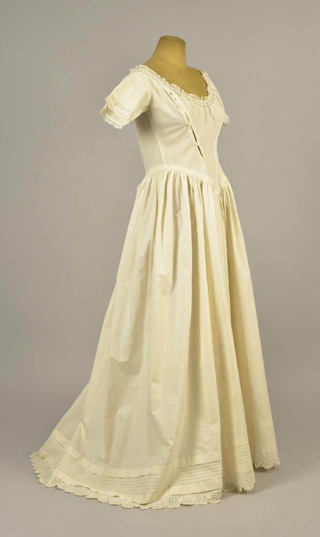 RARE TRAINED NURSING/MATERNITY UNDERDRESS, 1840s (1 of 4)