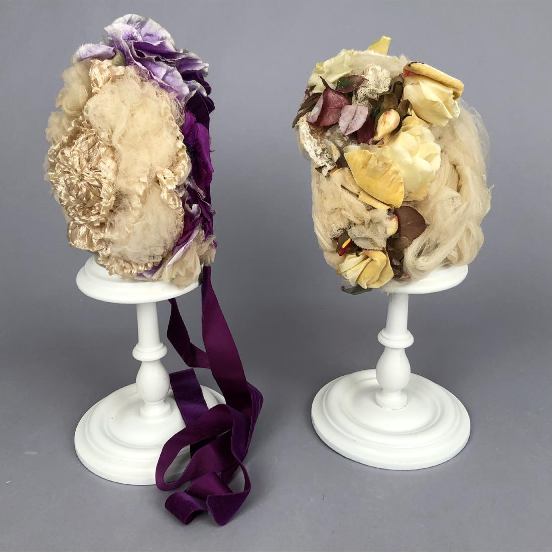 TWO TULLE HATS, PRINCESS LOUISE of PRUSSIA, 1880s - (1 of 3)