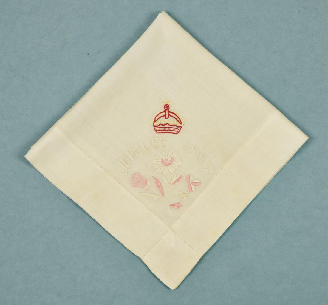 GOLDEN JUBILEE of QUEEN VICTORIA HANDKERCHIEF, 1887 (1 of 3)