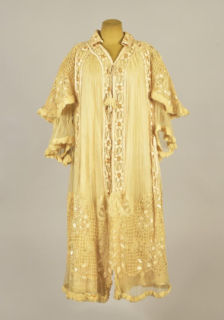 LACE and CHIFFON EVENING WRAP, 1900 (1 of 4)
