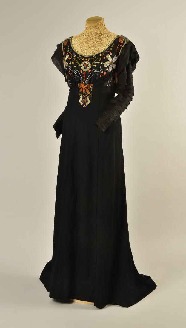 EMBROIDERED WOOL DRESS and CUTAWAY COAT ENSEMBLE, 1908 (1 of 7)