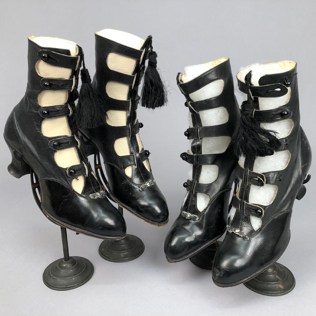 TWO PAIR LADIES' BARRETTE BOOTS, c. 1915 (1 of 2)