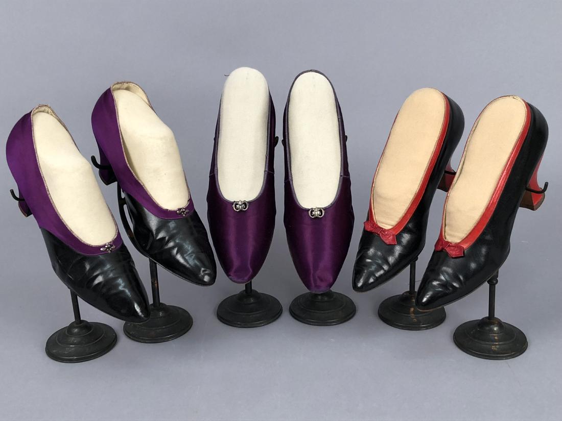 THREE PAIR HEELED PUMPS, 1912 - 1920 (1 of 4)