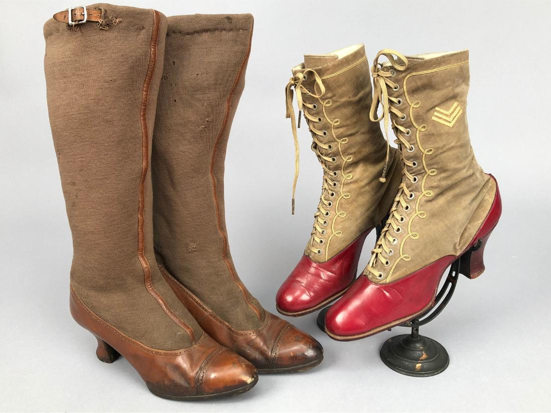 TWO PAIR LADIES' BOOTS, 1914 - 1917 (1 of 6)