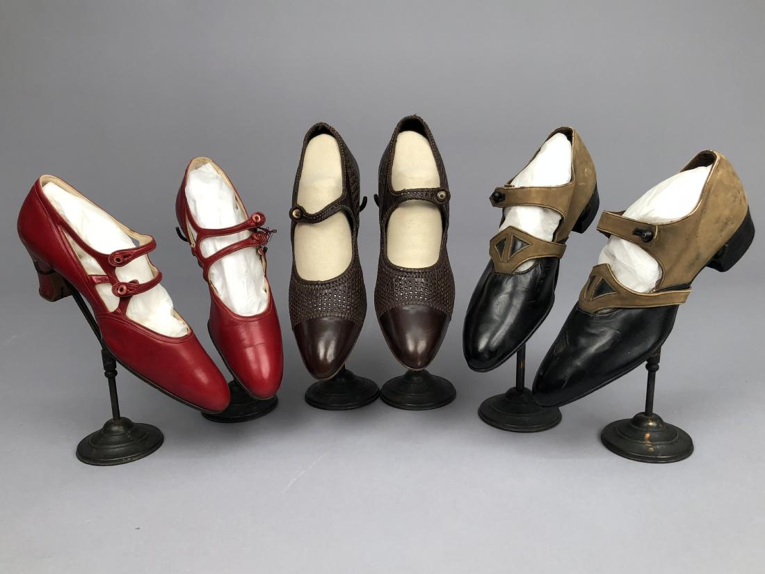 THREE PAIR LADIES' SHOES, 1910 - 1930 (1 of 4)