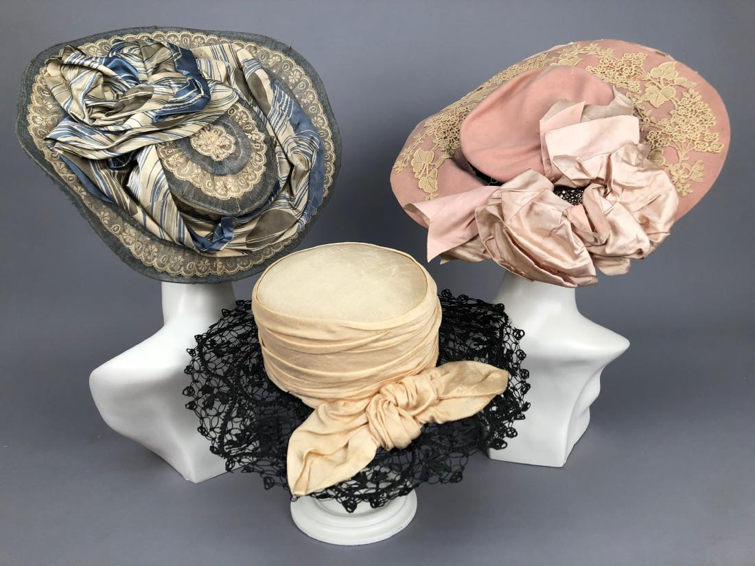 THREE WIDE-BRIM HATS, 1902 - 1910 (1 of 7)