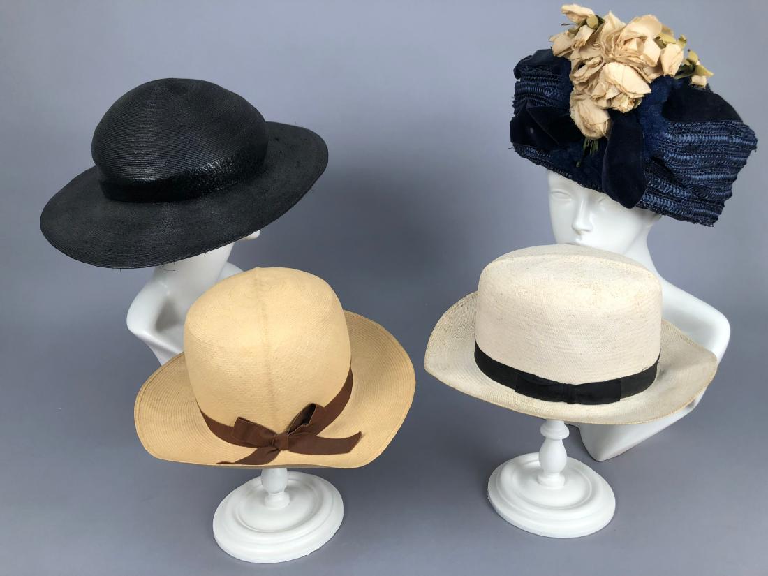 FOUR STRAW HATS, 1908 - 1930 (1 of 7)