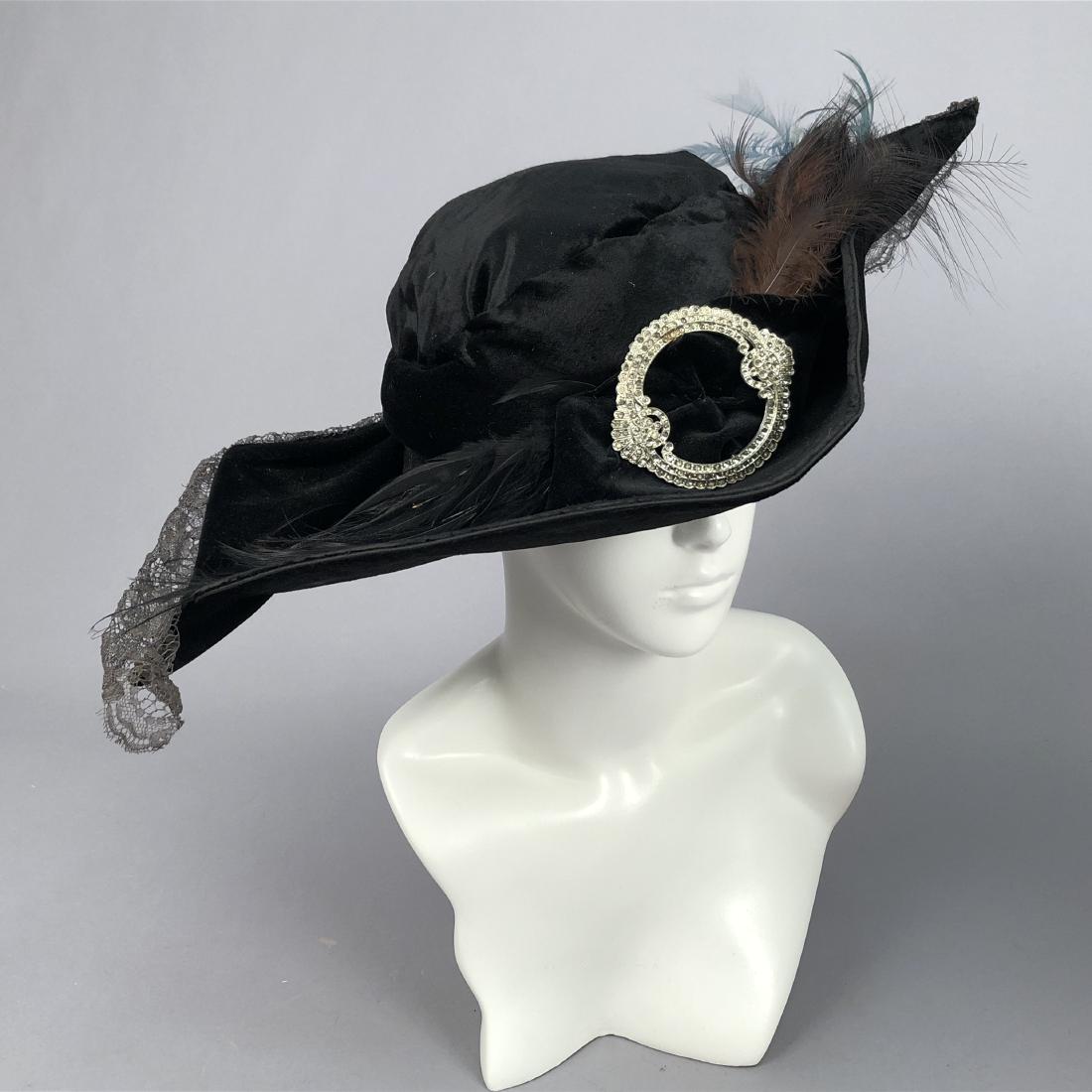 TWO VELVET EVENING HATS, 1915 - 1917 (1 of 5)
