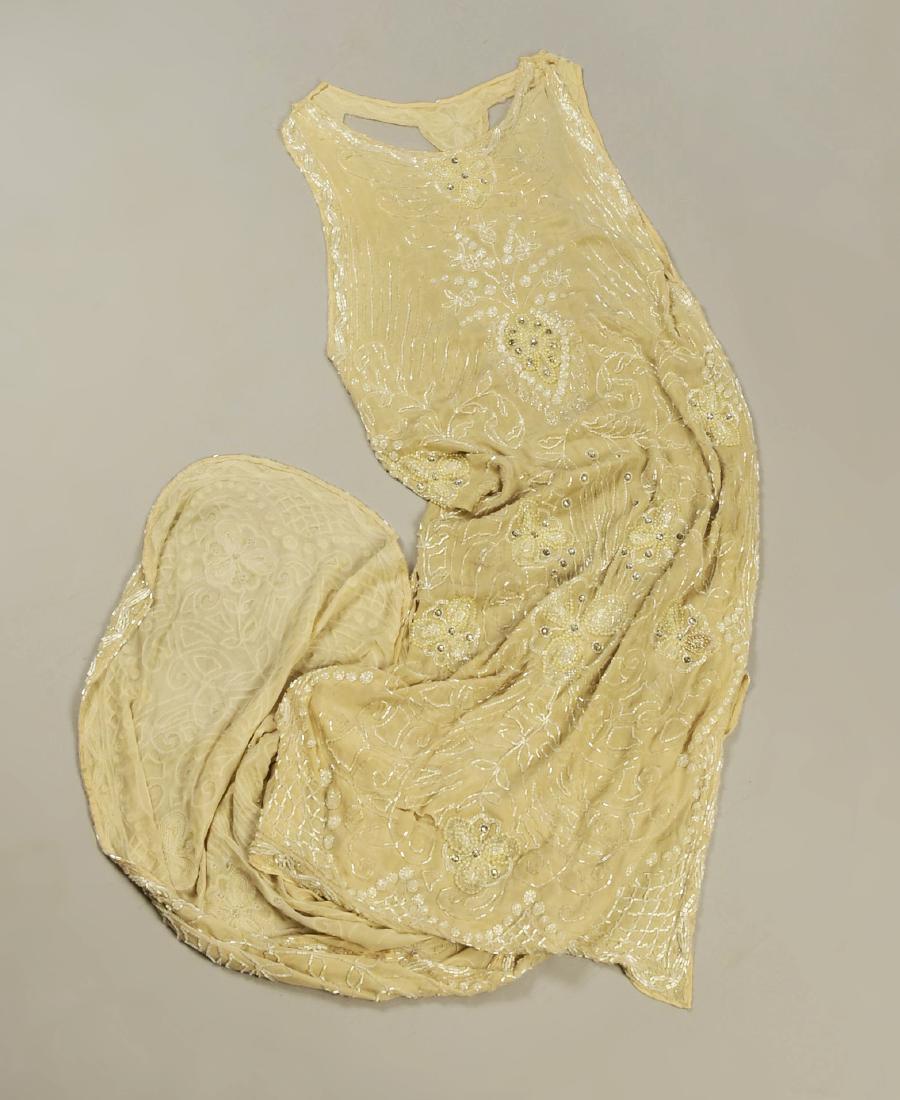 BEADED PRESENTATION GOWN with TRAIN, 1923 (1 of 3)