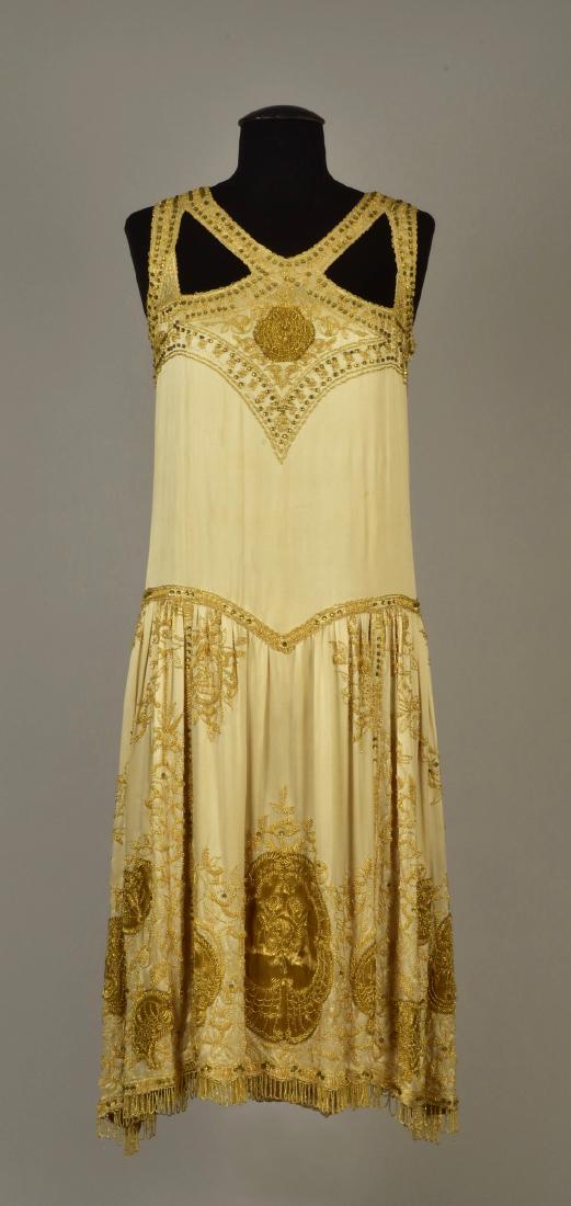 NEMSER BEADED and EMBROIDERED EVENING DRESS, 1925 (1 of 5)