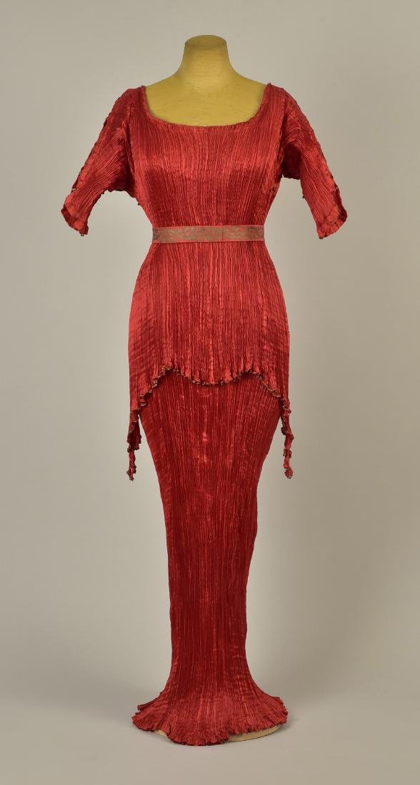 FORTUNY PEPLOS GOWN with STENCILED BELT, 1927 (1 of 7)