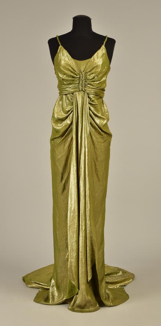 SILVER LAME EVENING GOWN, possibly SCHIAPARELLI, 1930s (1 of 6)