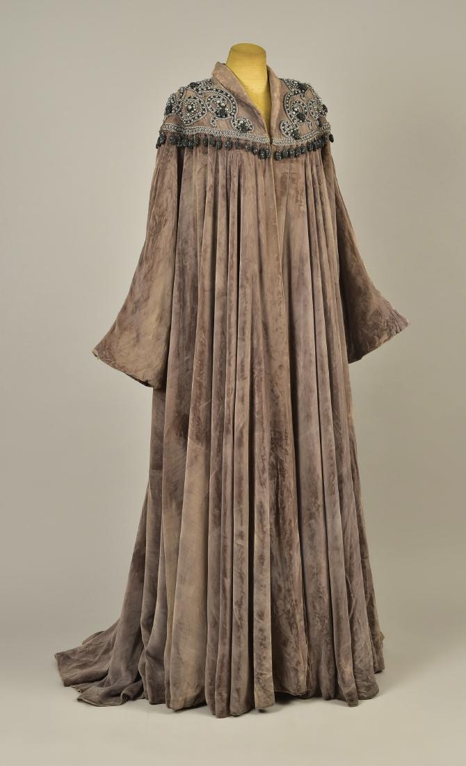 JEAN DESSES COUTURE VELVET COAT, c. 1950 (1 of 5)