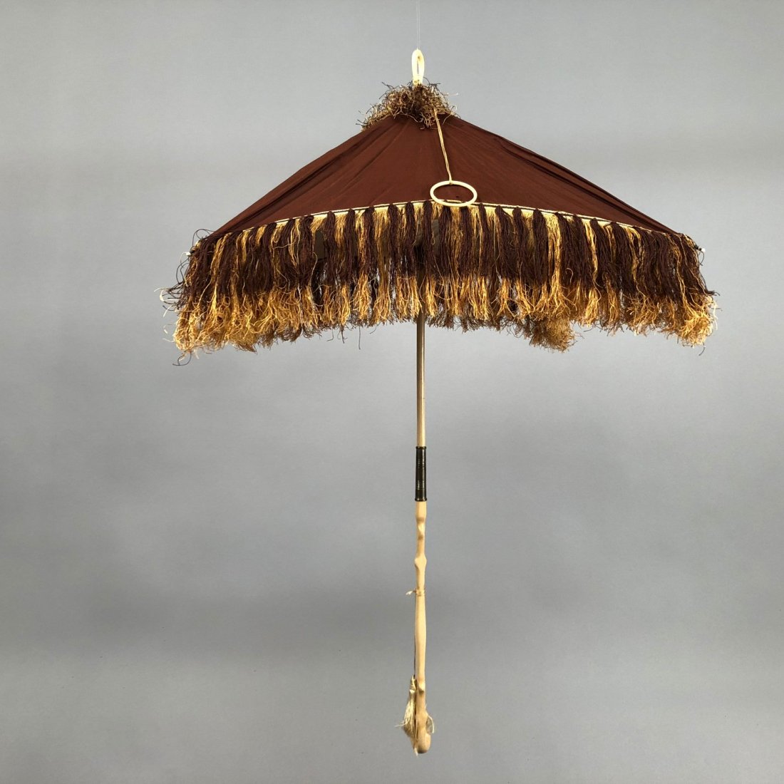 SQUARE SILK FOLDING PARASOL, 1840s (1 of 7)