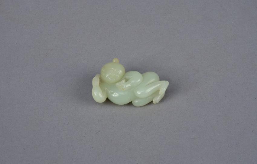 ARCHAIC STYLE JADE CARVING, 20th C (1 of 2)