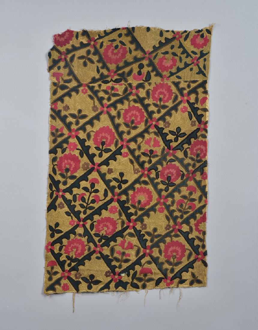 SUZANI FRAGMENT, CENTRAL ASIA, 19th C (1 of 3)