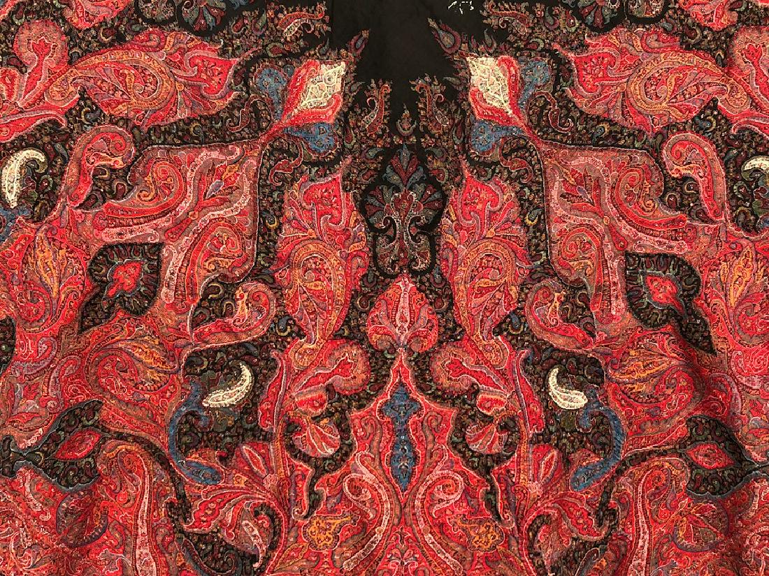 HANDMADE PAISLEY SHAWL, LATE 19th C (1 of 3)