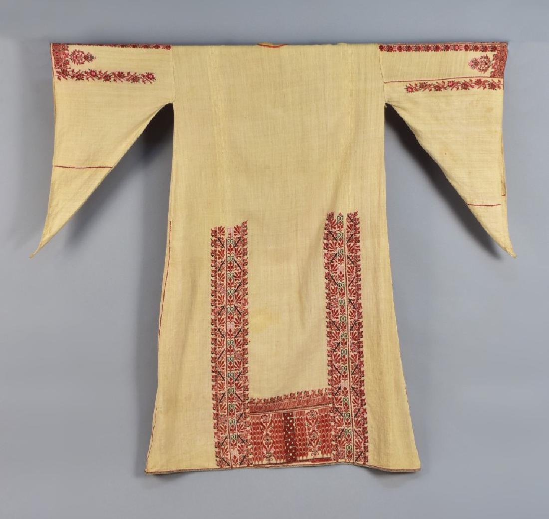 PALESTINIAN CROSS STITCH EMBROIDERED ROBE, 1930s - (1 of 4)