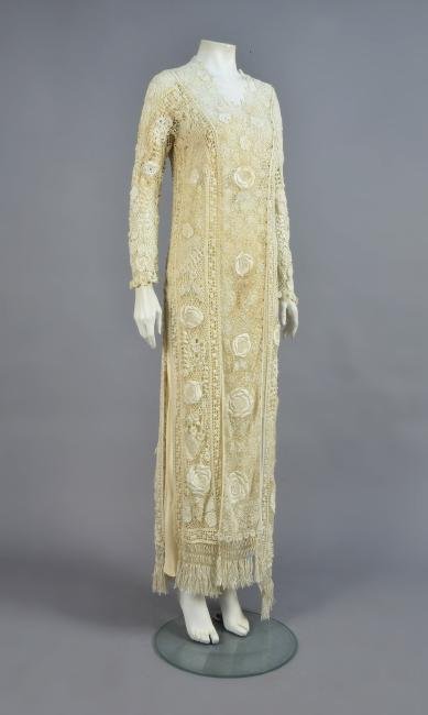 IRISH CROCHETED DRESS, c. 1910 (1 of 5)