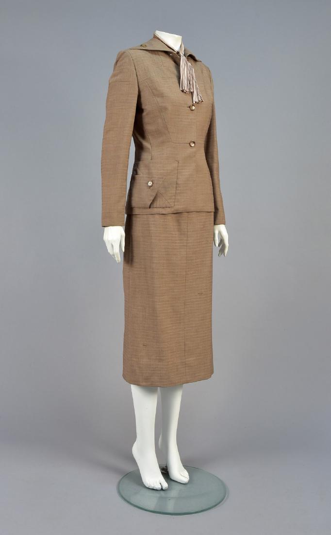 ADRIAN SAMEK WOOL SKIRT SUIT, 1940s (1 of 6)