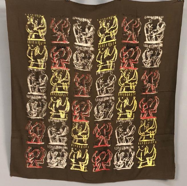 HENRI MOORE DESIGN SCARF, 1949 (1 of 3)