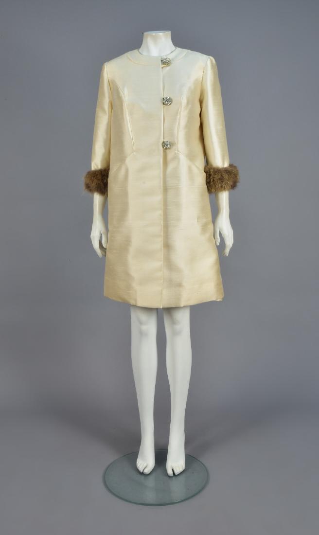 MALCOLM STAR FUR-TRIMMED COAT and DRESS ENSEMBLE, 1960s (1 of 5)