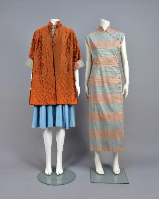 TINA LESER DRESS and COAT ENSEMBLE, MID 20th C (1 of 5)