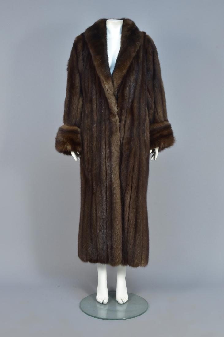 ANKLE-LENGTH SABLE FUR COAT (1 of 3)