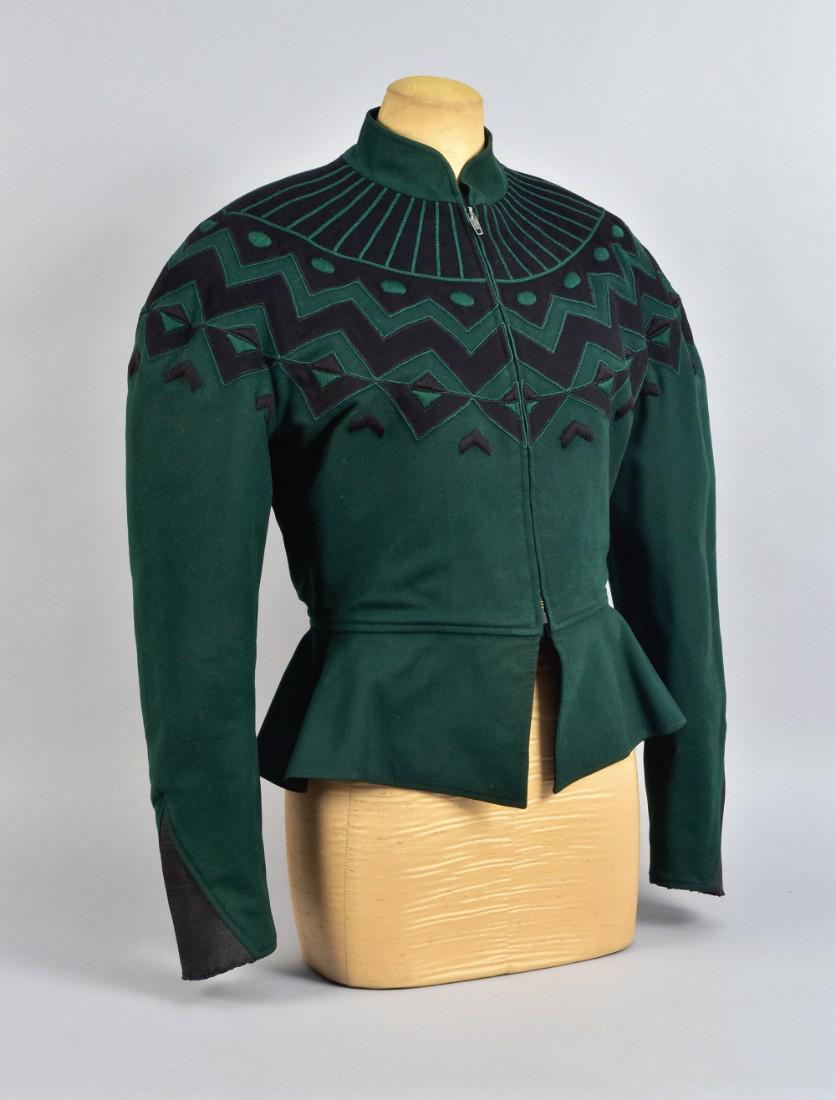 CLAUDE MONTANA PIECED WOOL JACKET, 1980s (1 of 4)