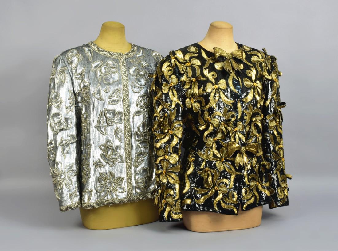 TWO OSCAR de la RENTA SEQUINED EVENING JACKETS (1 of 5)