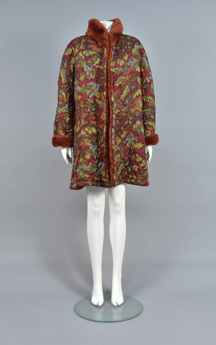 OSCAR de la RENTA COAT with FAUX FUR  LINING (1 of 3)