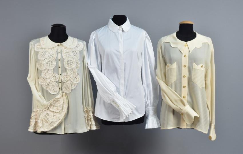 THREE LADIES DESIGNER BLOUSES (1 of 3)