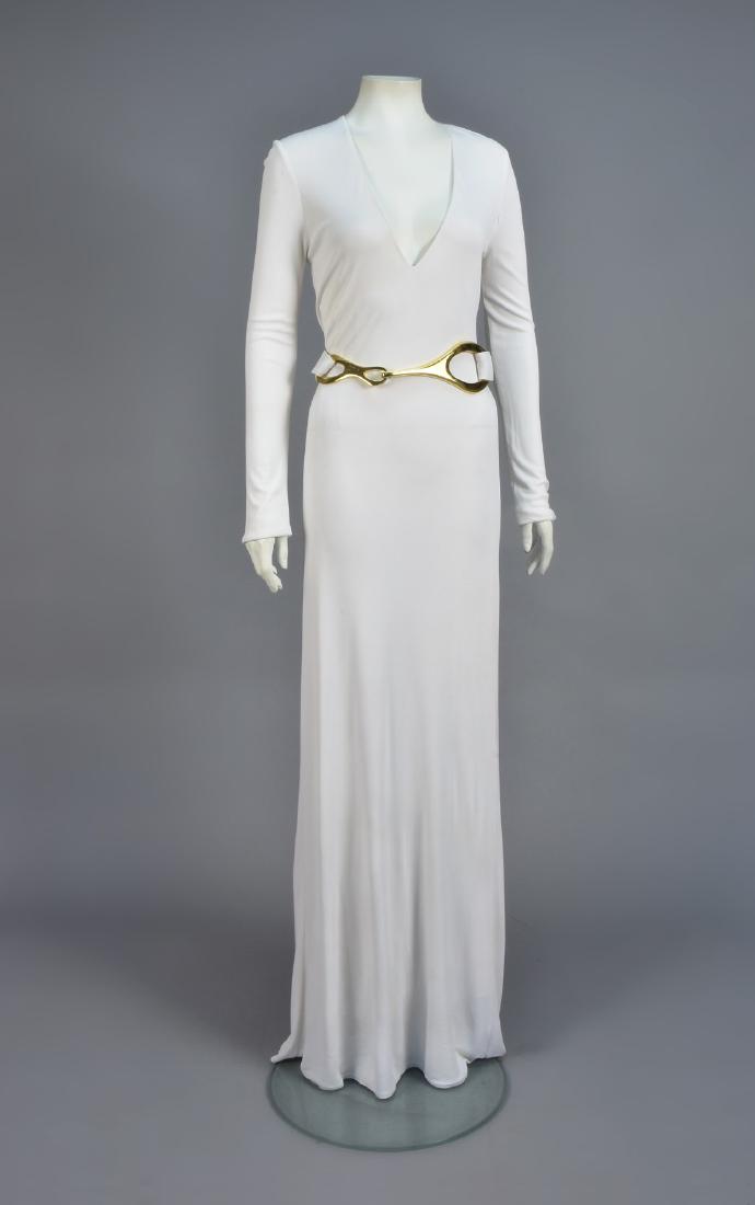 GUCCI BELTED JERSEY MAXI DRESS (1 of 5)