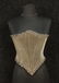 609: VELVET SWISS WAIST with STEEL BEAD APPLIQUE, 1860'