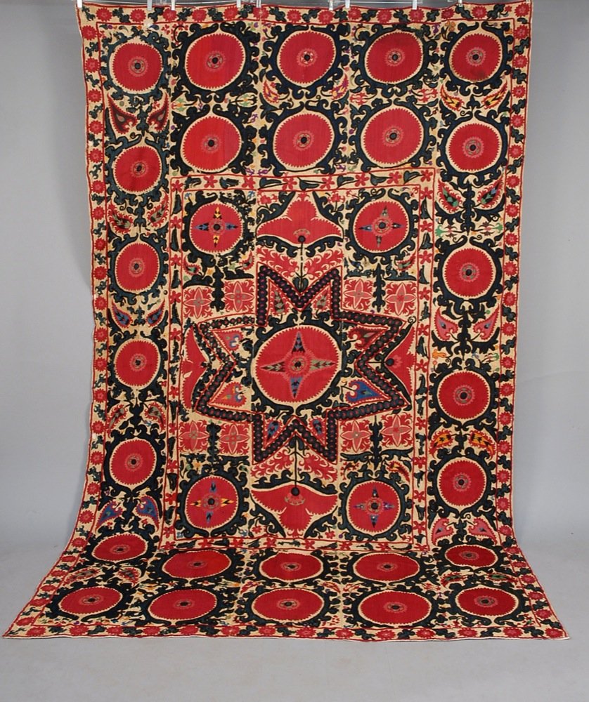 TASHKENT SUZANI, EARLY 20th C. Allover design of small (1 of 5)