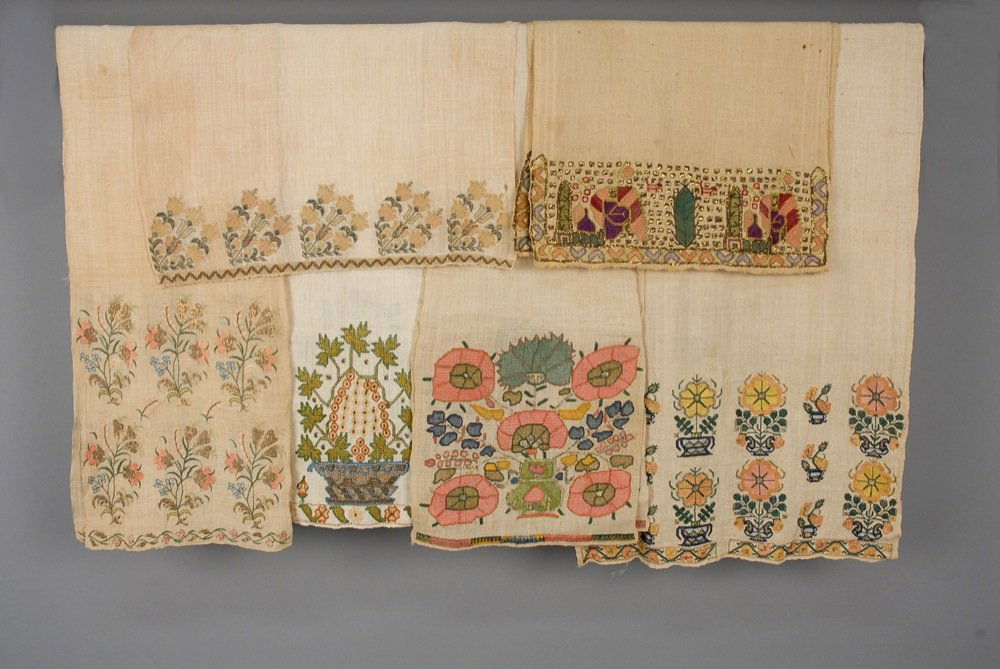 SIX TURKISH EMBROIDERED TEXTILES, EARLY - MID 20th C. (1 of 4)