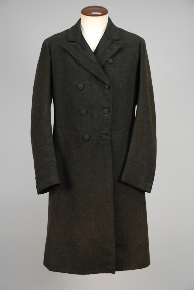 GENTS BROOKS BROTHERS EDWARDIAN COAT. Black wool with (1 of 4)