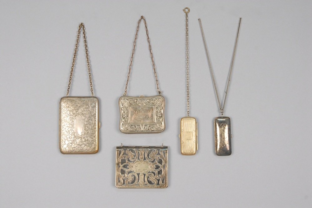 FIVE GERMAN SILVER ACCESSORIES, 1920s - 1940s. Two coin (1 of 2)