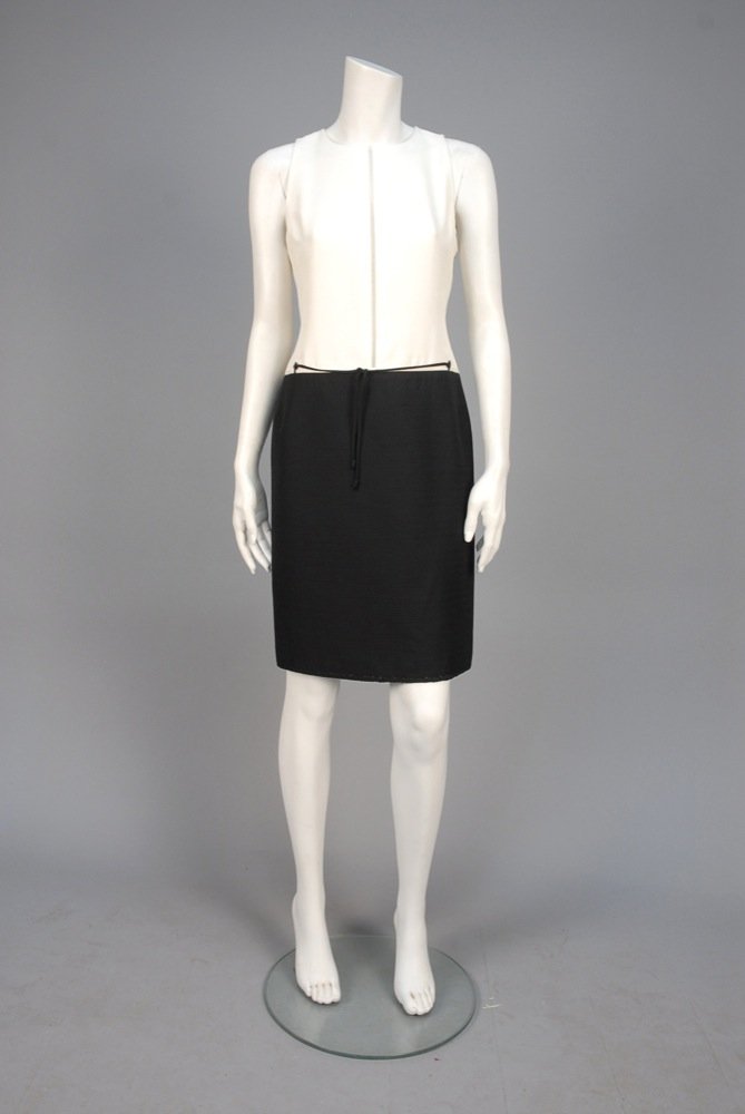 CHADO RALPH RUCCI SILK DAY DRESS. Sleeveless white (1 of 4)