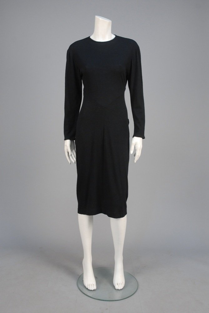 ANGELO TARLAZZI PARIS WOOL COCKTAIL DRESS. Long sleeve (1 of 3)