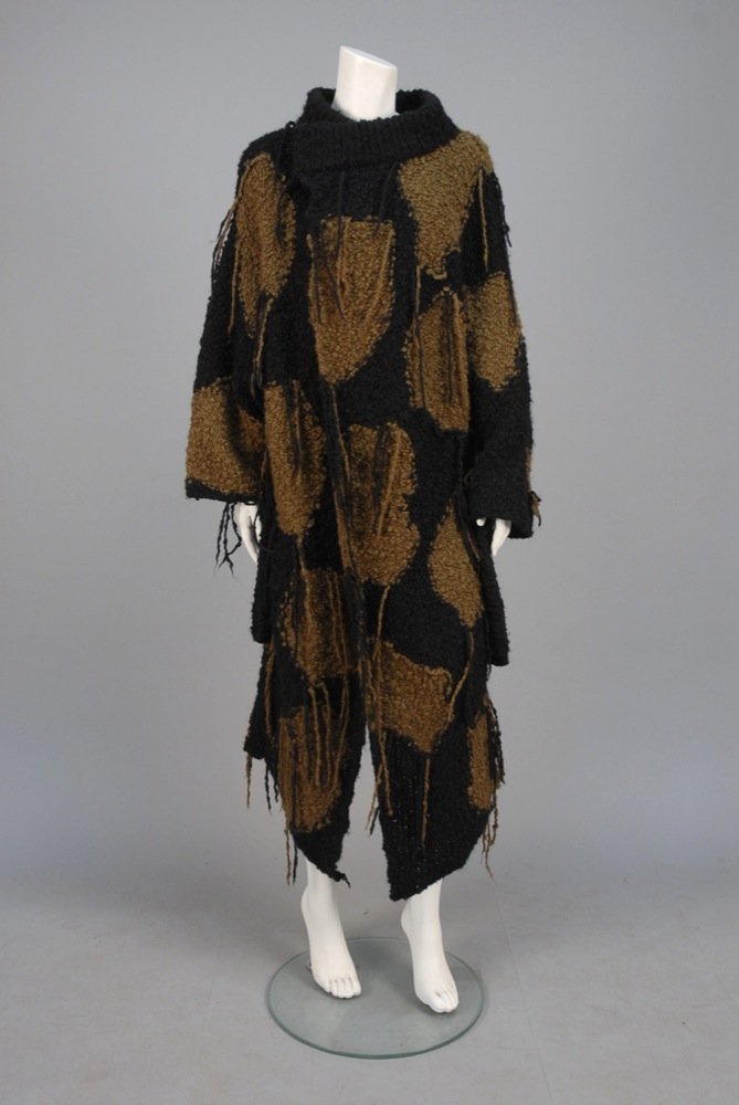 JUNCO KOSHINO WOOL KNIT CARDIGAN COAT. Oversized bulky (1 of 3)